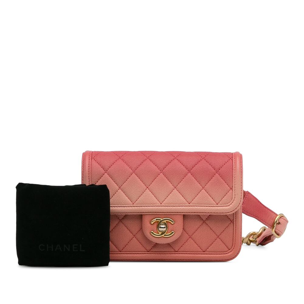 Chanel Caviar Sunset On The Sea Flap Belt Bag - Picture 11 of 11